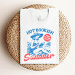 Load image into Gallery viewer, "Hot Bookish Summer" Light Weight Reader's Tee