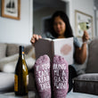 Load image into Gallery viewer, "If you can read this...bring me a glass of wine" Birthday Gift Socks, Lg-VIP