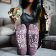 Load image into Gallery viewer, "If you can read this...bring me a glass of wine" Birthday Gift Socks, Lg-VIP