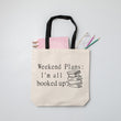Load image into Gallery viewer, Weekend Plans: I'm All Booked Up Tote bag.