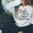 Load image into Gallery viewer, "Books Make Me Happy You Not So Much" Reader's Sweatshirt