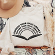 Load image into Gallery viewer, "Support Your Local Library" Librarian Appreciation Unisex Sweatshirt