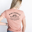 Load image into Gallery viewer, The Obstinate Octopus Pocket Logo and Bibliophile Society, Front and Back T-Shirt