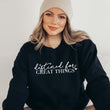 Load image into Gallery viewer, "Destined for great things" Empowerment Sweatshirt