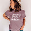 Load image into Gallery viewer, "Emotionally Attached to Fictional Characters" Reading T-Shirt