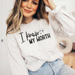 Load image into Gallery viewer, "I know my worth" Empowerment Sweatshirt