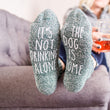 Load image into Gallery viewer, "It's Not Drinking Alone...If The Dog Is Home" Socks Dog Lovers Gift