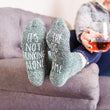Load image into Gallery viewer, "It's Not Drinking Alone...If The Dog Is Home" Socks Dog Lovers Gift