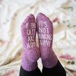 Load image into Gallery viewer, "It's Not Drinking Alone...If The Cats Are Home" Socks Women's Cat Lovers Gift
