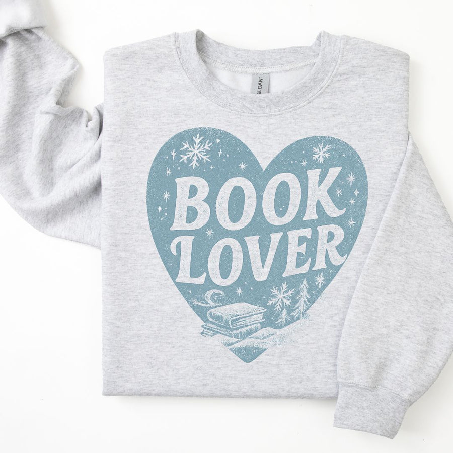 "Book Lover" Cozy Winter Sweatshirt