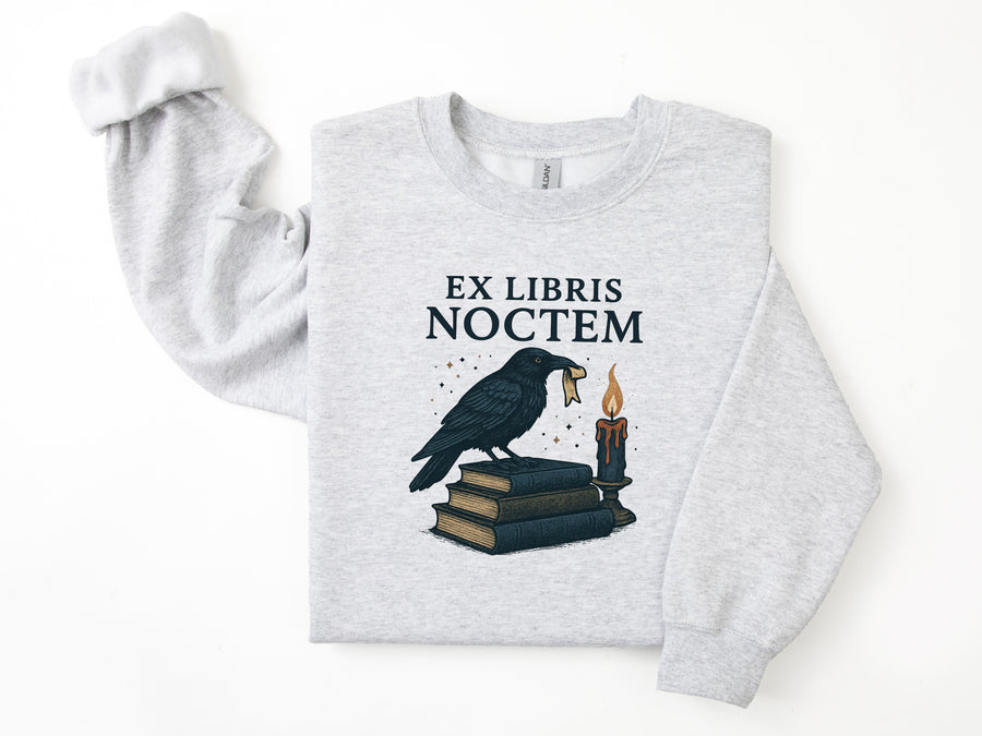 "Ex Libris Notem"  Halloween Comfy Sweatshirt