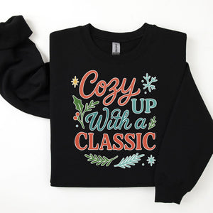 "Cozy Up With a Classic" Winter Reading Sweatshirt