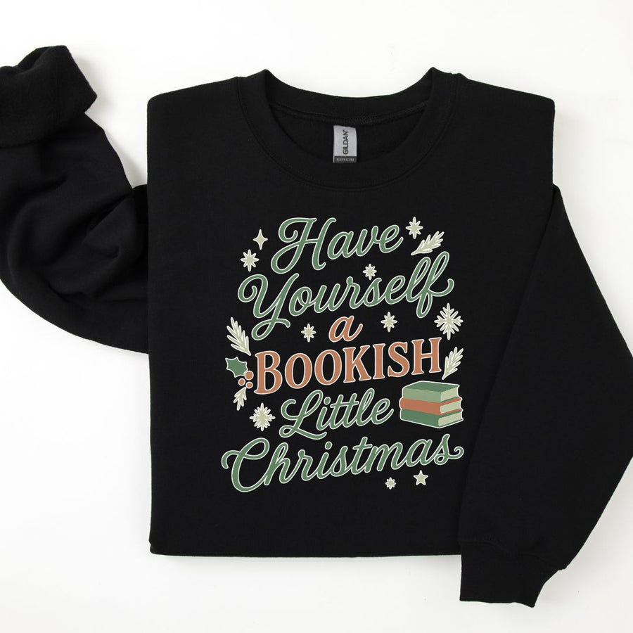 "Have Yourself a Bookish Little Christmas" Cozy Sweatshirt