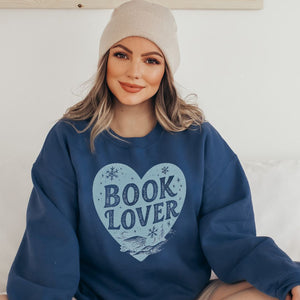 "Book Lover" Cozy Winter Sweatshirt