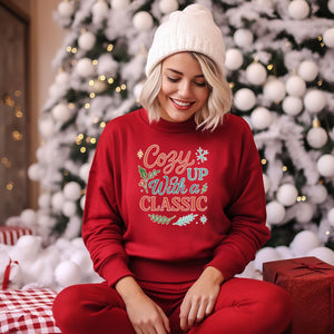 "Cozy Up With a Classic" Winter Reading Sweatshirt