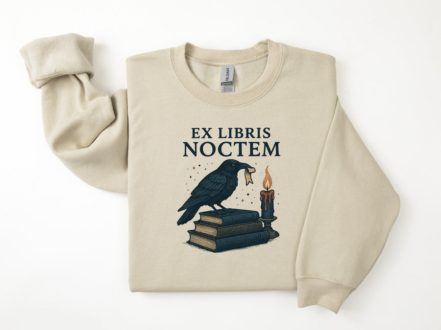 "Ex Libris Notem"  Halloween Comfy Sweatshirt