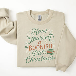 "Have Yourself a Bookish Little Christmas" Cozy Sweatshirt