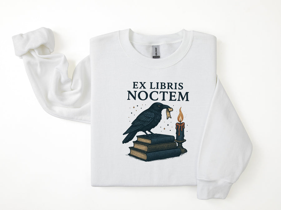 "Ex Libris Notem"  Halloween Comfy Sweatshirt
