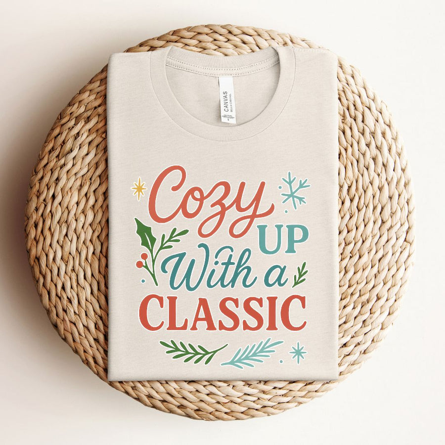 "Cozy Up With a Classic" Winter Themed Tee