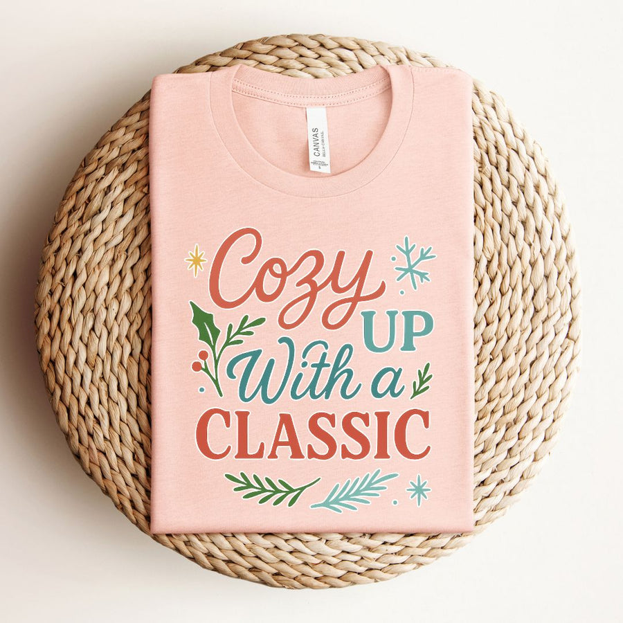 "Cozy Up With a Classic" Winter Themed Tee