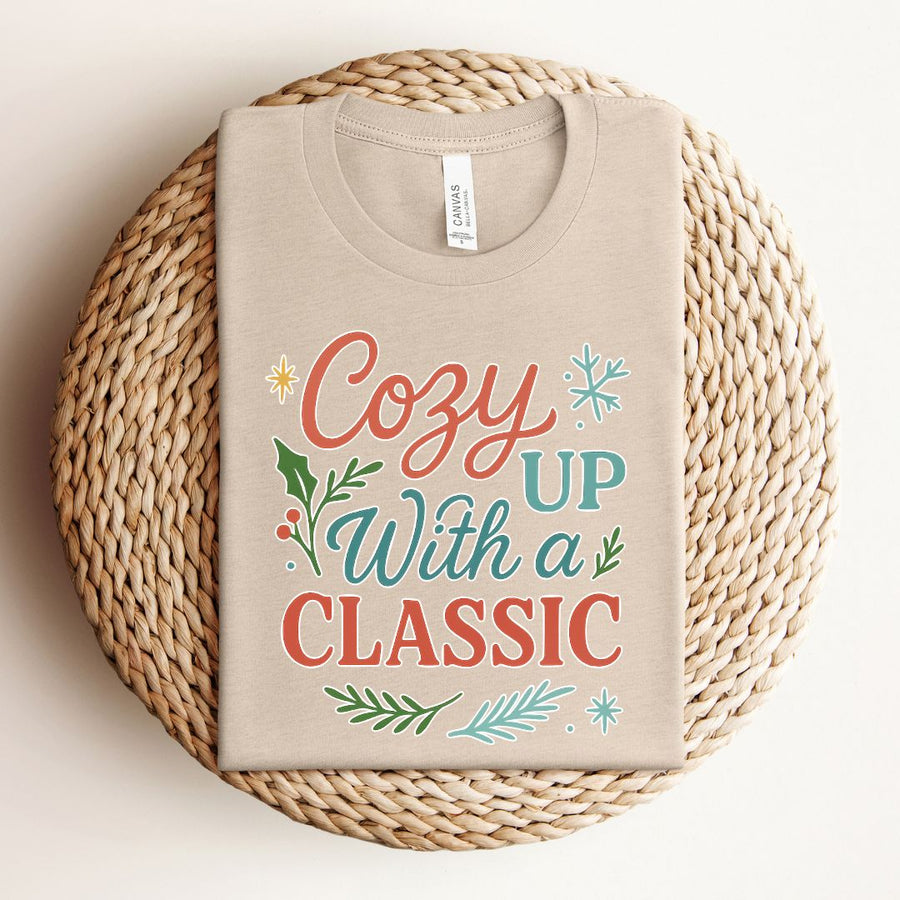 "Cozy Up With a Classic" Winter Themed Tee