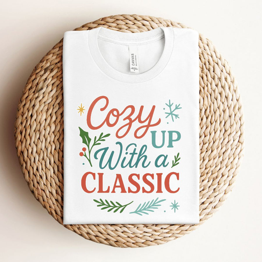 "Cozy Up With a Classic" Winter Themed Tee