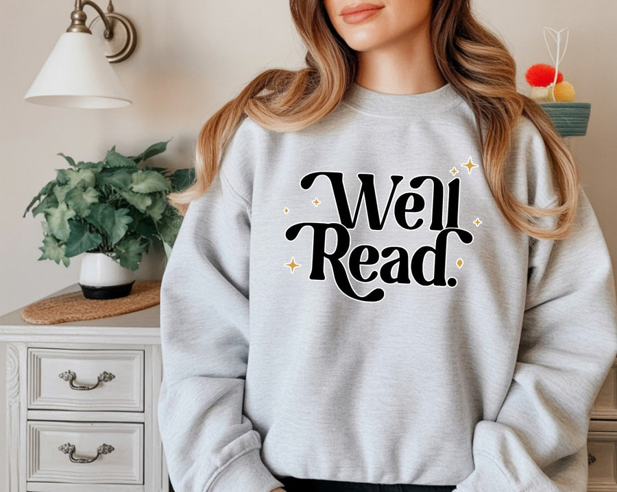 "Well Read" Cozy Bookish Sweatshirt
