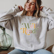 Load image into Gallery viewer, &quot;Well Read&quot; Multicolored Readers Sweatshirt
