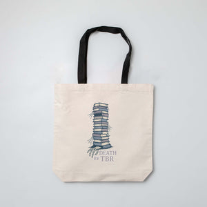 "Death By TBR" Halloween Theme Book Bag
