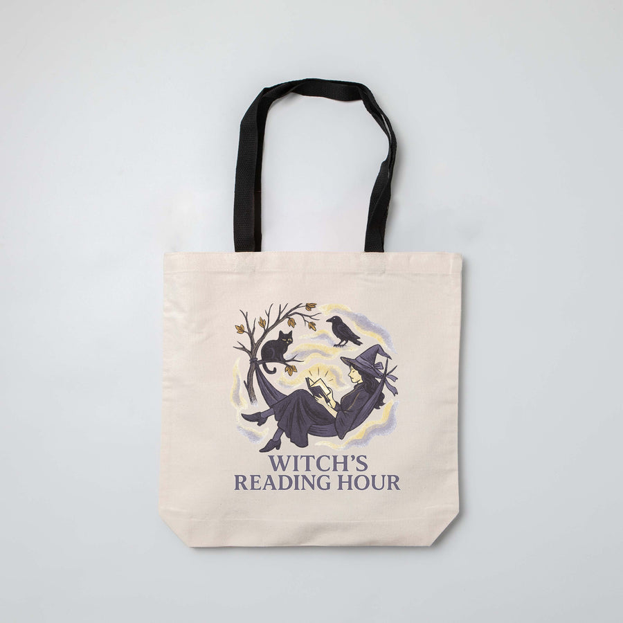 "Witch's Reading Hour" Halloween Themed Book Bag