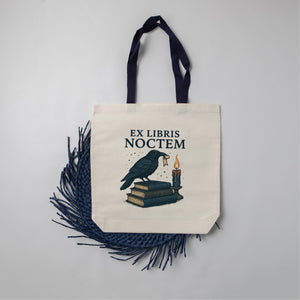 "Ex Libris Noctem" Halloween Themed Book Bag