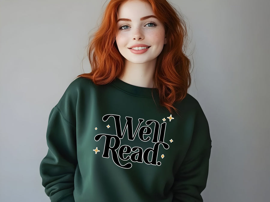 "Well Read" Cozy Bookish Sweatshirt