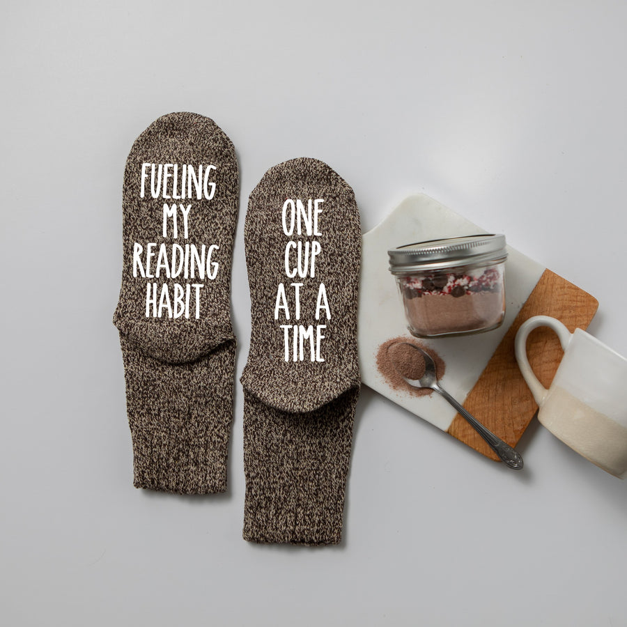 Fueling My Reading Habit One Cup at a Time, Coffee and Books Socks