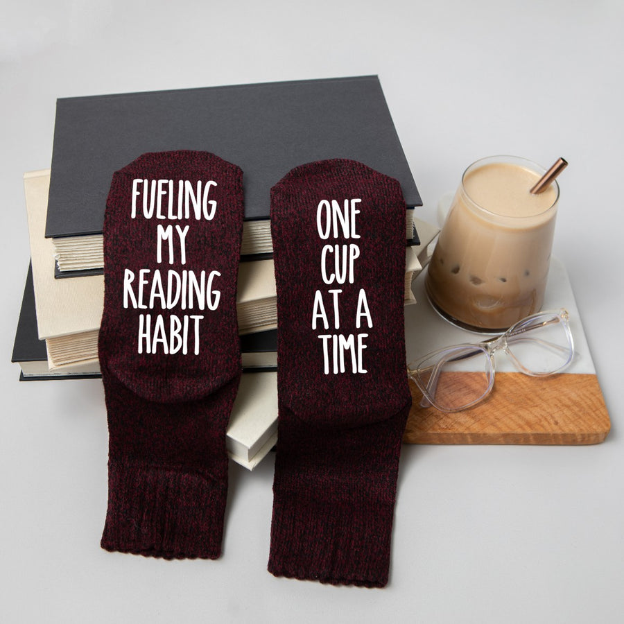 Fueling My Reading Habit One Cup at a Time, Coffee and Books Socks