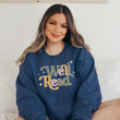 Load image into Gallery viewer, &quot;Well Read&quot; Multicolored Readers Sweatshirt
