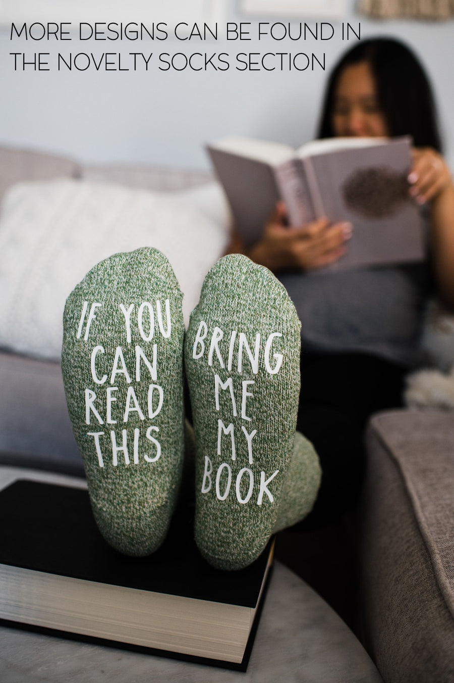 "I Stayed Up Late Reading/ And I Have No Regrets" Women's Book Socks