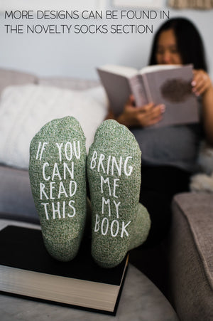 "I Like Big Books...And I Cannot Lie" Reading Gift Socks