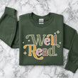 Load image into Gallery viewer, &quot;Well Read&quot; Multicolored Readers Sweatshirt
