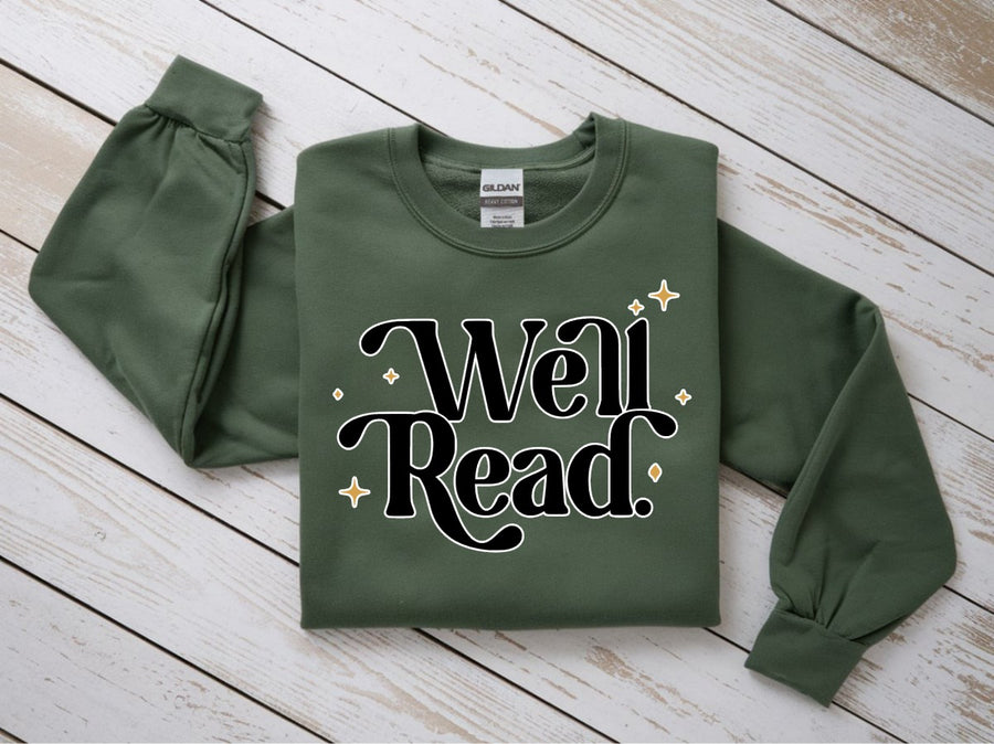 "Well Read" Cozy Bookish Sweatshirt