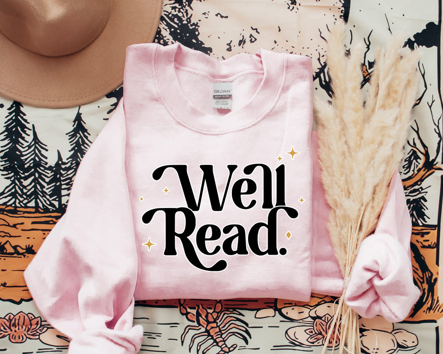"Well Read" Cozy Bookish Sweatshirt