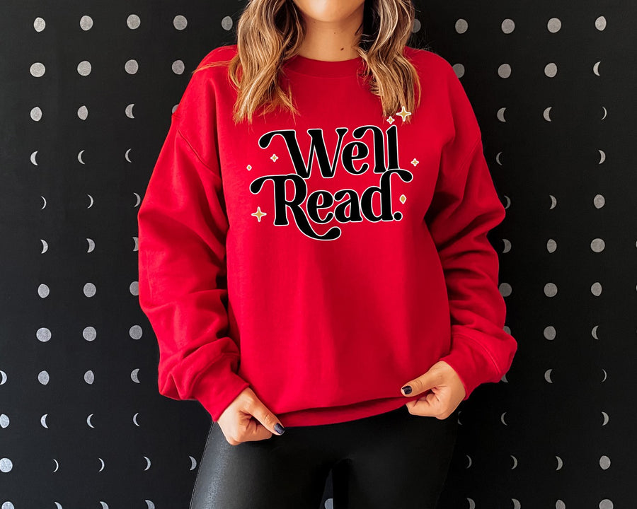 "Well Read" Cozy Bookish Sweatshirt