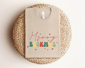 "Merry Bookmas" Christmas T-Shirt Gift