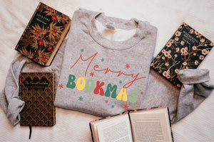 "Merry Bookmas"  Reader Christmas Gift Unisex Sweatshirt