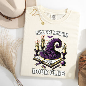 "Salem Witch Book Club" 100% Cotton Witchy Tee