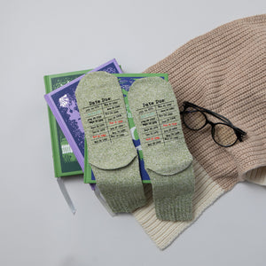 Vintage Library Due Date Stamp Women's Socks for Readers