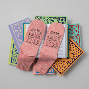 Vintage Library Due Date Stamp Women's Socks for Readers