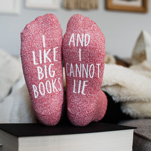 "I Like Big Books...And I Cannot Lie" Reading Gift Socks