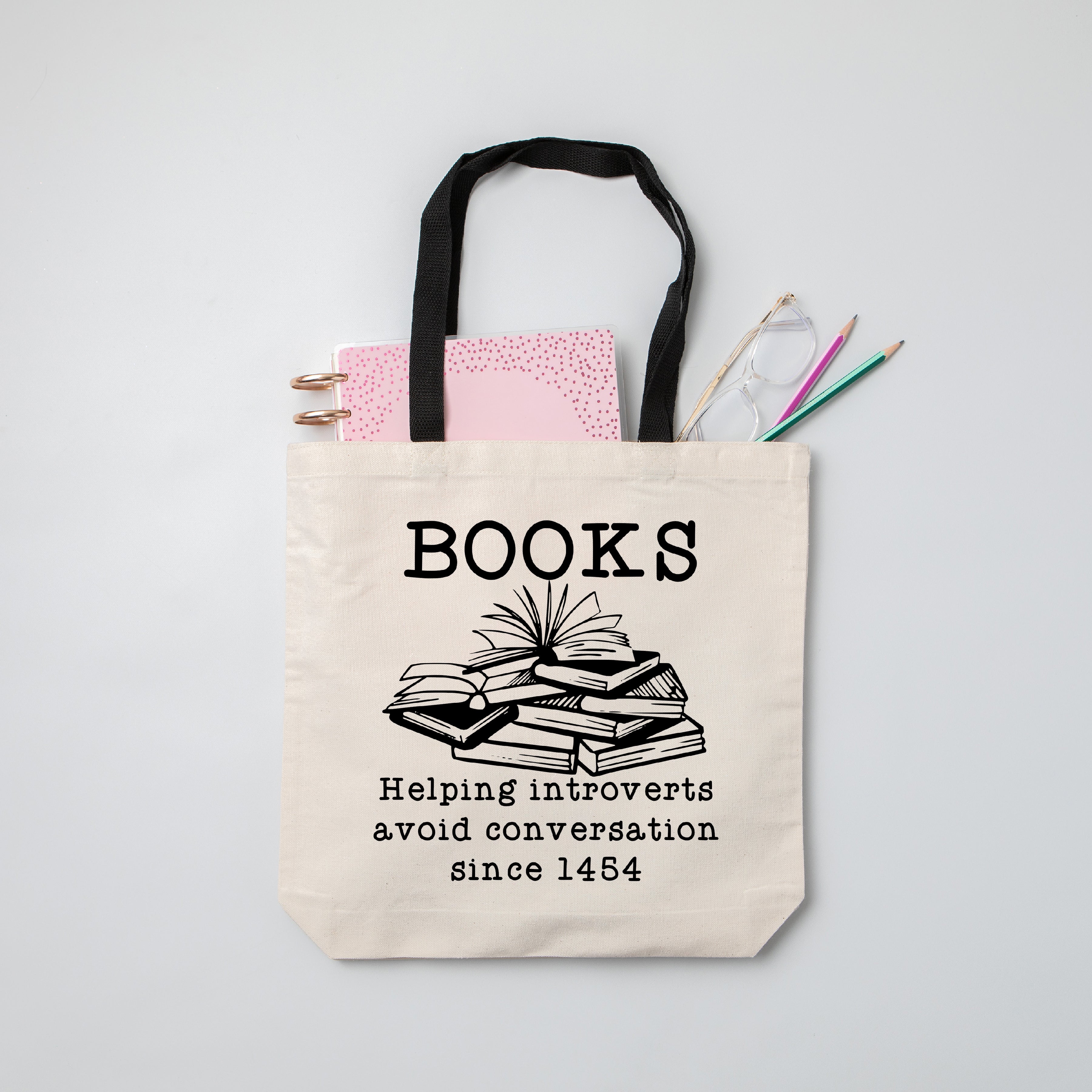 Introvert Readers Tote Bag – The Obstinate Octopus