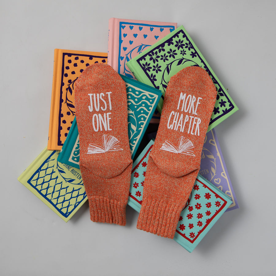 "Just One More Chapter" Book Lovers Socks