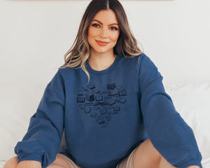 Book Heart Reader's Unisex Sweatshirt